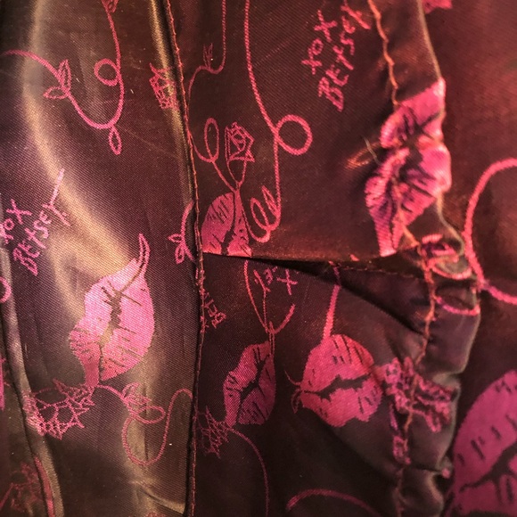 Auth Betsey Johnson White Blue Red Bow Purse Chain - Picture 10 of 13